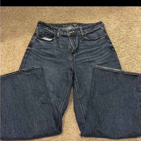 Old Navy Dark Blue Women's Flare Jeans - Picture 3 of 4